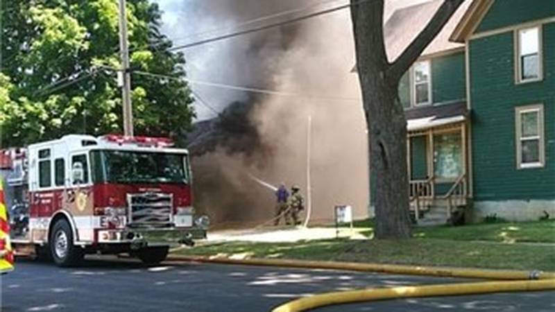 Firefighters respond to house fire in Ft. Atkinson.