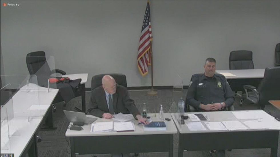 Chief Terrence Terpstra, Cuba City Police Department, appears virtually for hearing