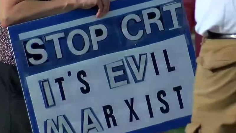 Parents and community members at Forest Hills School District in Ohio protest Critical Race...