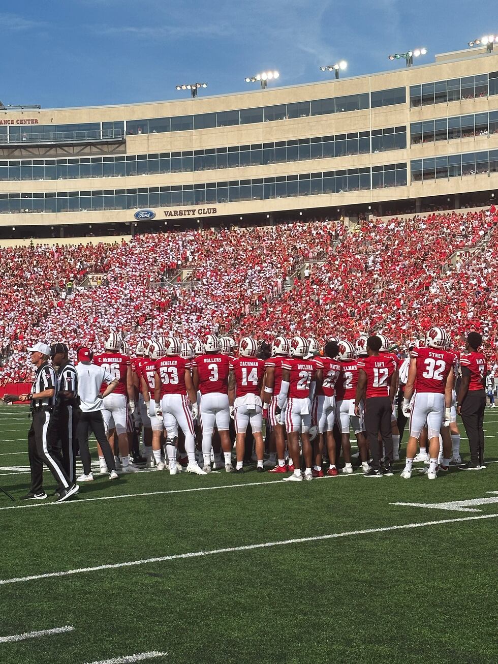 Camp Randall was packed for the first Badger game of the 2023 season Saturday against Buffalo.