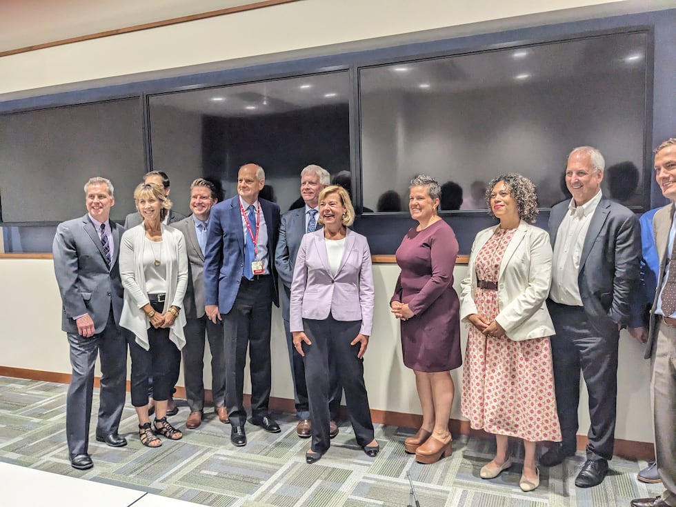 Sen. Tammy Baldwin visited the Wisc. Institutes for Medical Research to learn more about the...