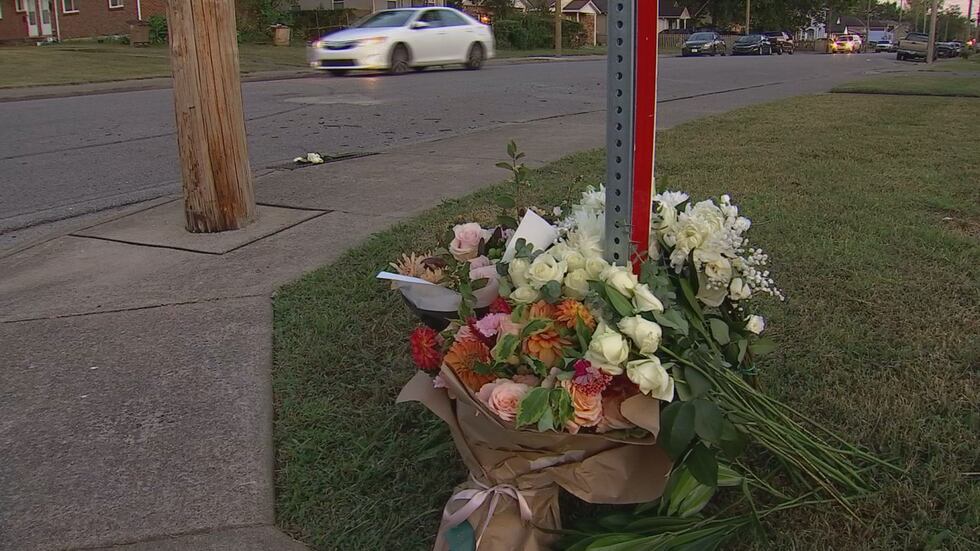 People have placed flowers where Nic Kerdiles died