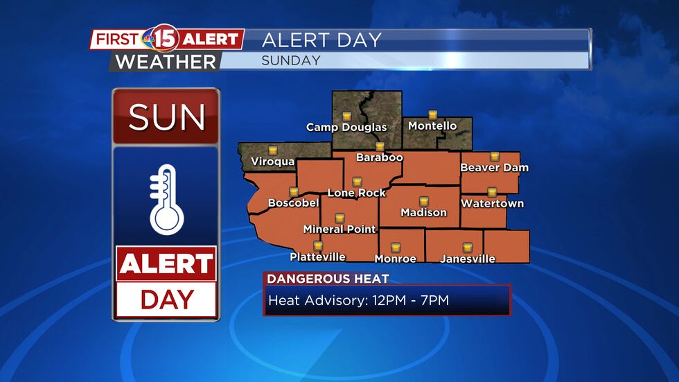 Heat Advisory - Sunday