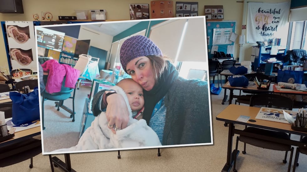Mom and baby from Capital High Parenting Program