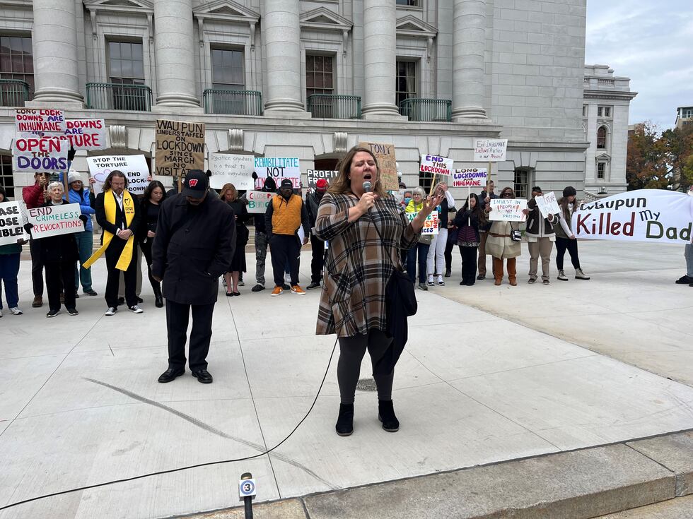 Protestors speak out against lockdowns in prison