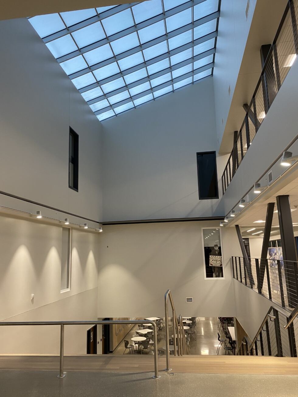 Middleton High School North Wing social stair skylight