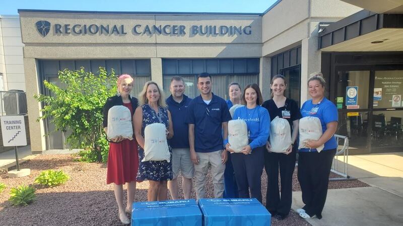 Subaru Loves to Care Donates blankets and craft kits to Cancer Center in Janesville