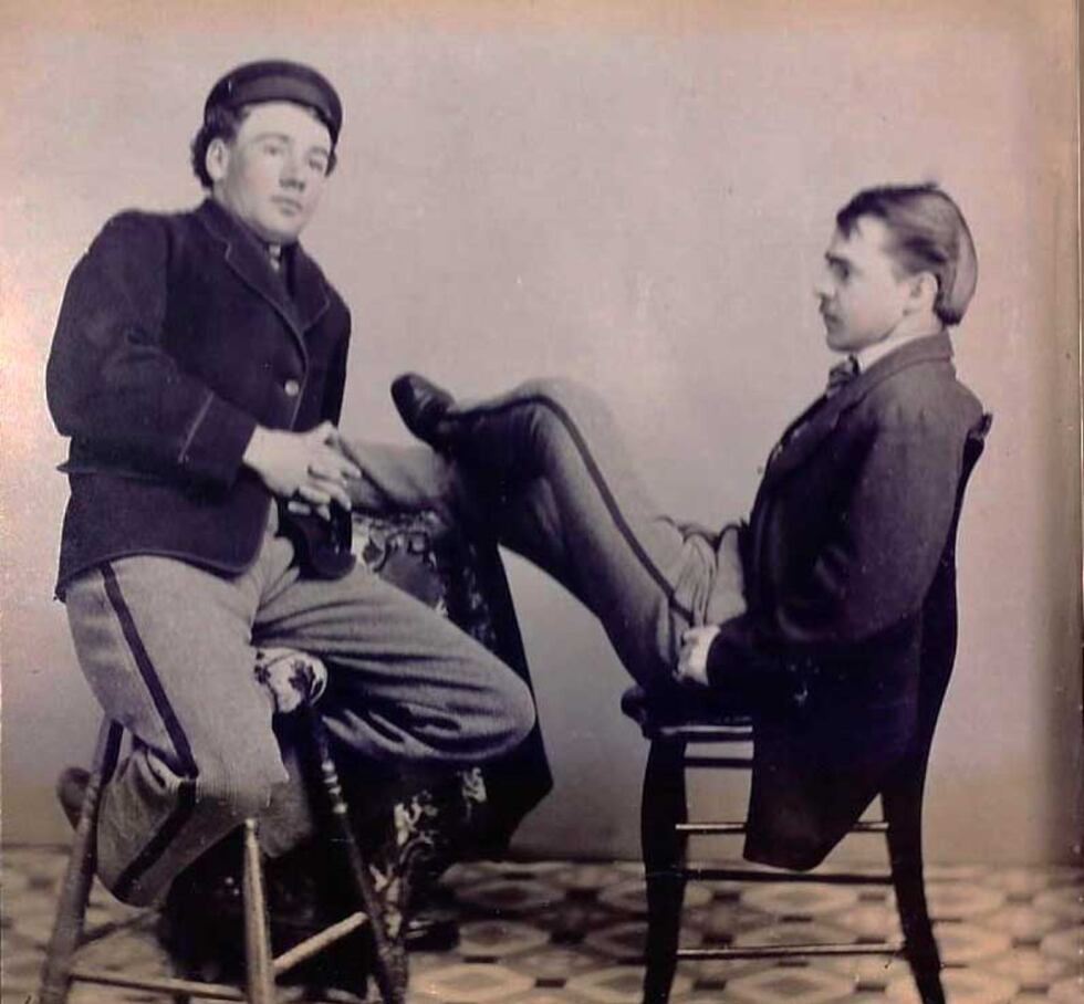 Corporal James Croft's brother (left) and James Croft himself (right).