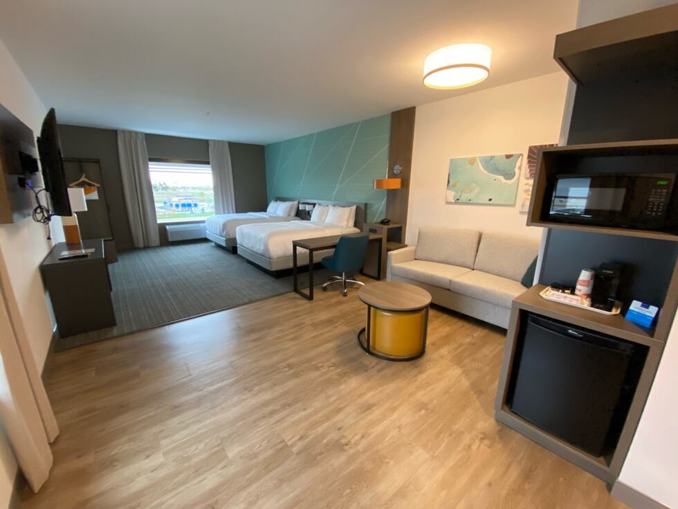 Room inside Cottage Grove's new Comfort Suites.