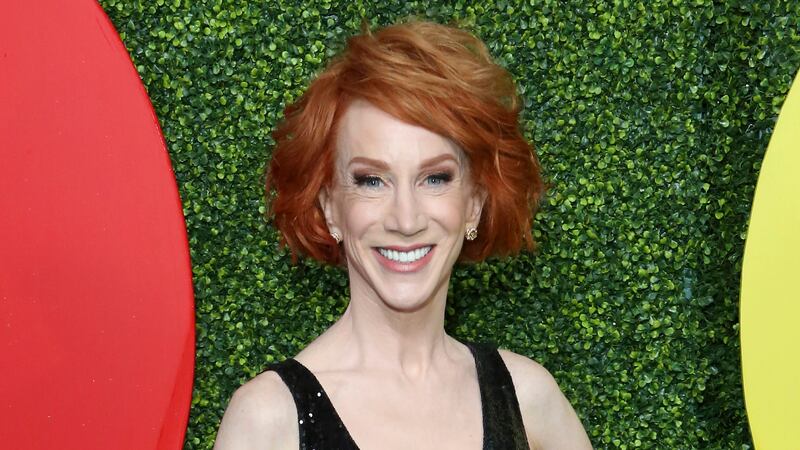 FILE - Comedian Kathy Griffin arrives at the 2018 GQ's Men of the Year Celebration in Beverly...