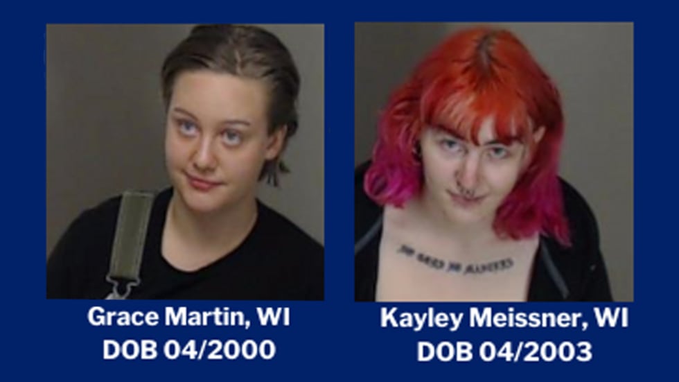 Grace Martin and Kayley Meissner face domestic terrorism charges after an assault at an...