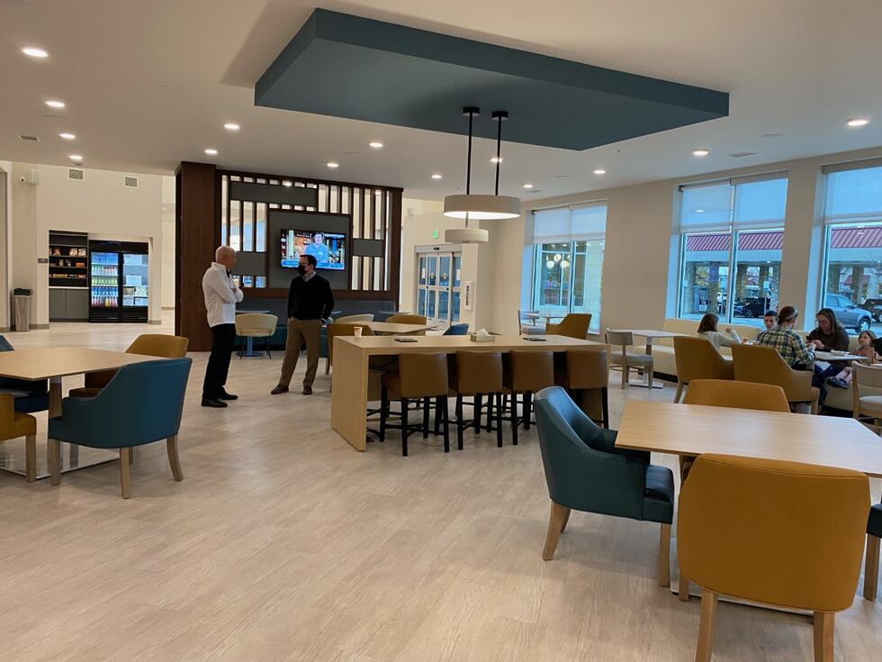 Lobby inside Cottage Grove's new Comfort Suites.