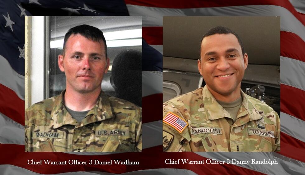 CWO 3 Danny Randolph and CWO 3 Daniel Wadham